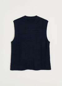 Aiayu Elva Vest - Pure Merino Uld | Navy