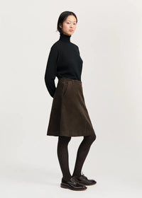 Aiayu Estelle Skirt Short Corduroy | Smokey Brown