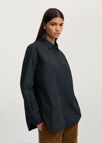 Aiayu Lynette Shirt Dark Horn | Black Navy