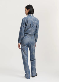 Aiayu Mara Pants Jacquard | Bluebell Paisley
