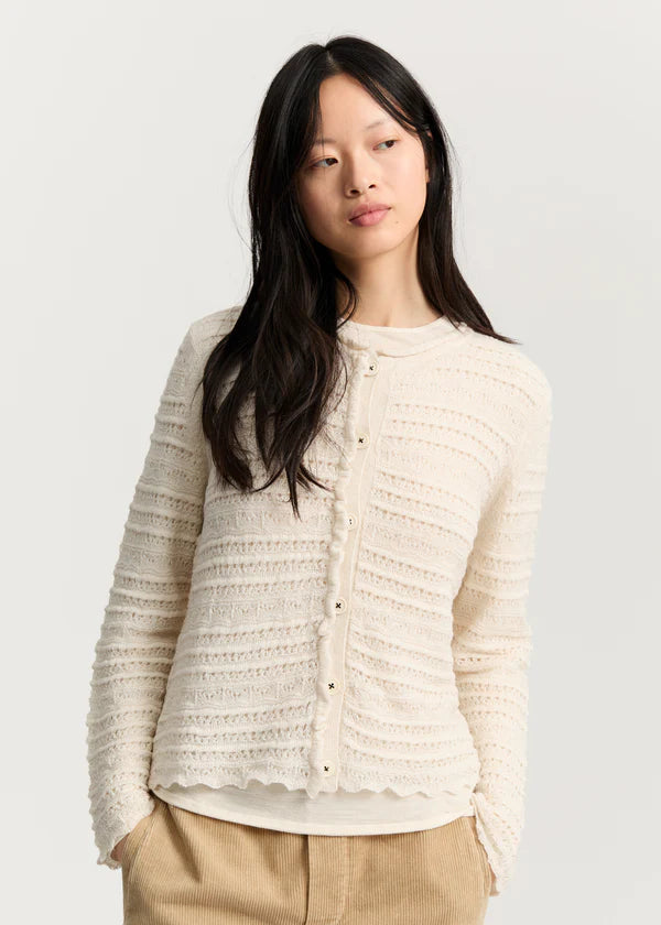 Aiayu Mateo Cardigan Pure Llama | Albicant