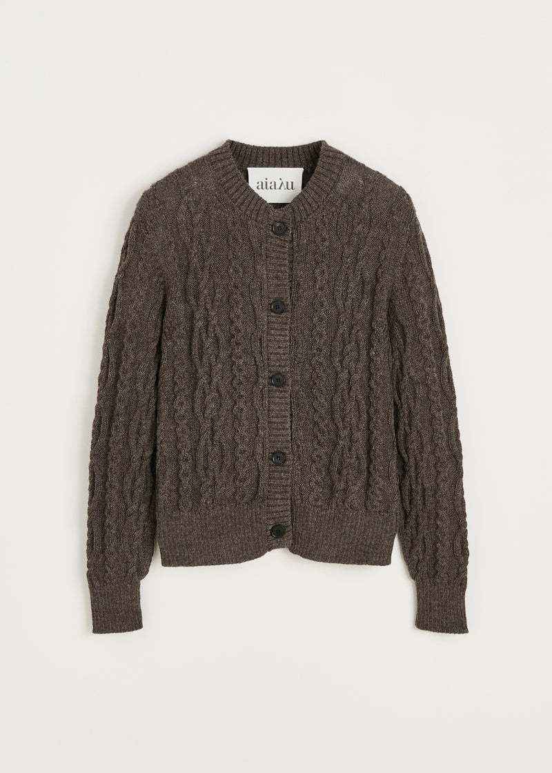 Aiayu Pala Cardigan | Pure Smokey Brown | llamauld