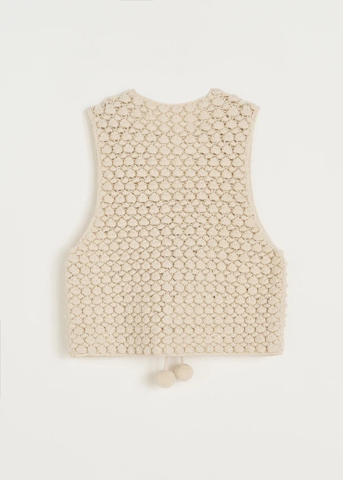 Aiayu Ravi Vest - Highland Wool | Pure Ecru