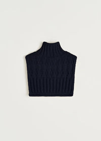 Aiayu Asami neck varmer | Black Navy