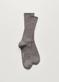 Aiayu Cotton Rib Strømper | Steel