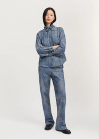 Aiayu Mara Pants Jacquard | Bluebell Paisley