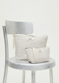 Aiayu Pouch Linen | Pure Nature | Toilettaske i hør