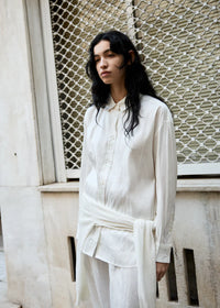 Aiayu Shirt Recycled Silk | Pure Ecru