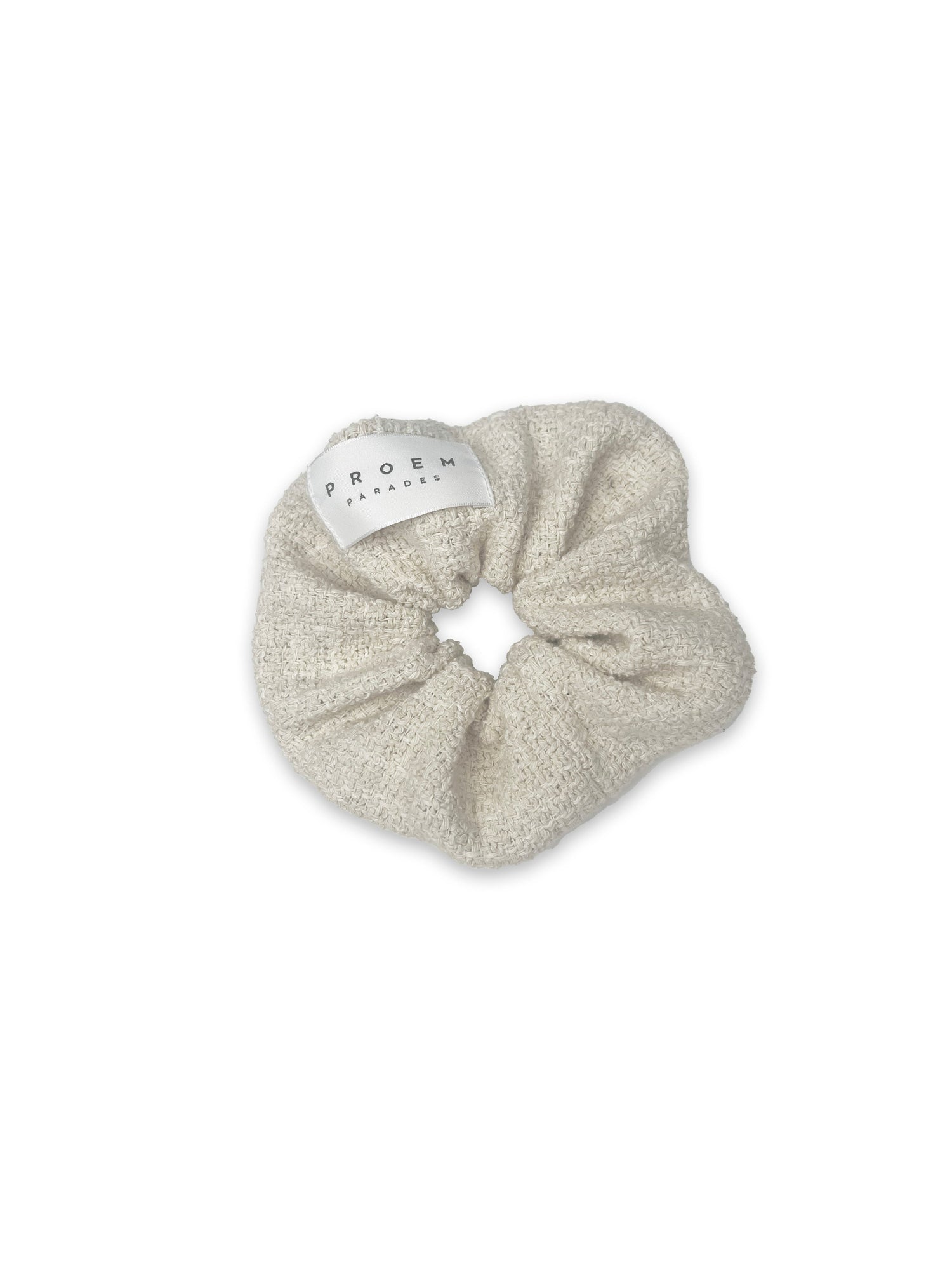 Proem Parades Aja Tweed Scrunchie | Off White