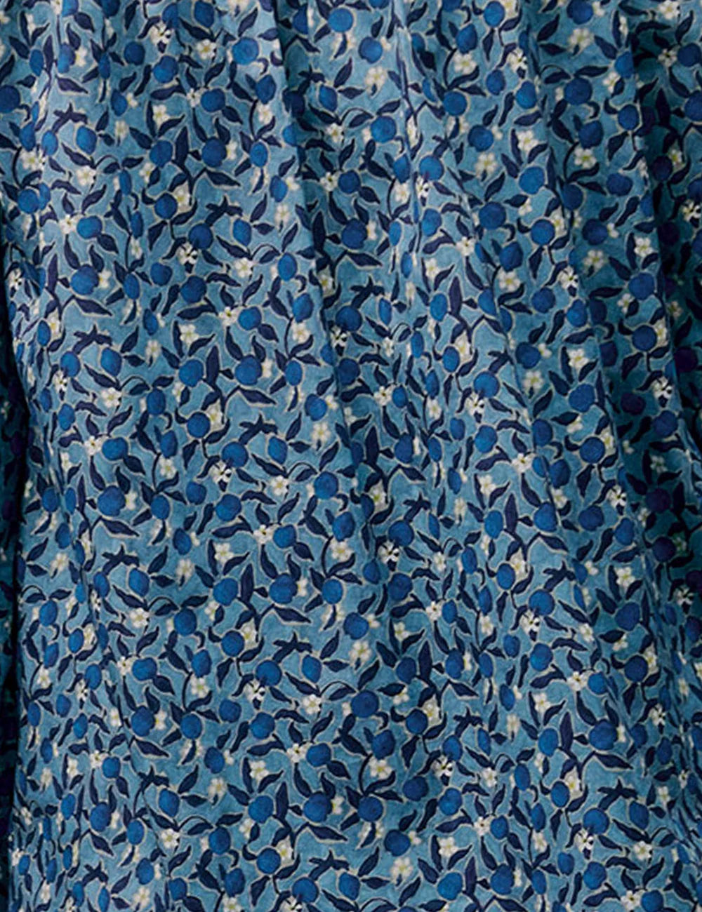 APOF Annemonne Blouse | Lemon Grove | Liberty Skjorte med sidelommer & flæser