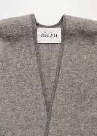 Aiayu Averyl Poncho Wool | Pure Grey