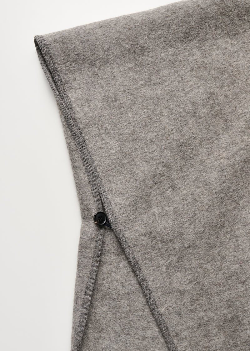Aiayu Averyl Poncho Wool | Pure Grey