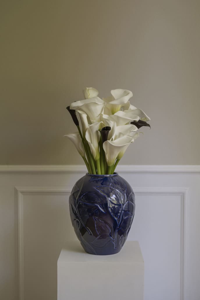 Bergs Potter Copenhagen Florita Medium Vase 30 cm. | Agate Blue