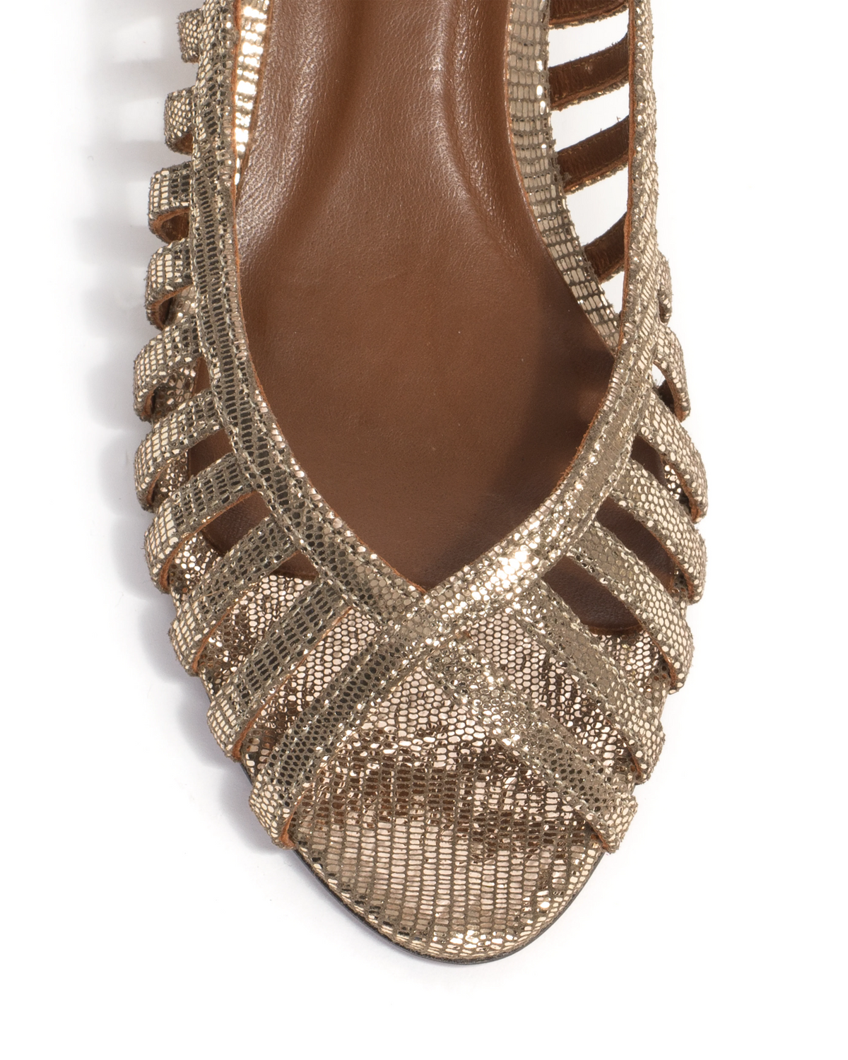 Anonymous Copenhagen Carminho 40 Stiletto | Vintage Champagne Gold