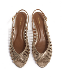 Anonymous Copenhagen Carminho 40 Stiletto | Vintage Champagne Gold