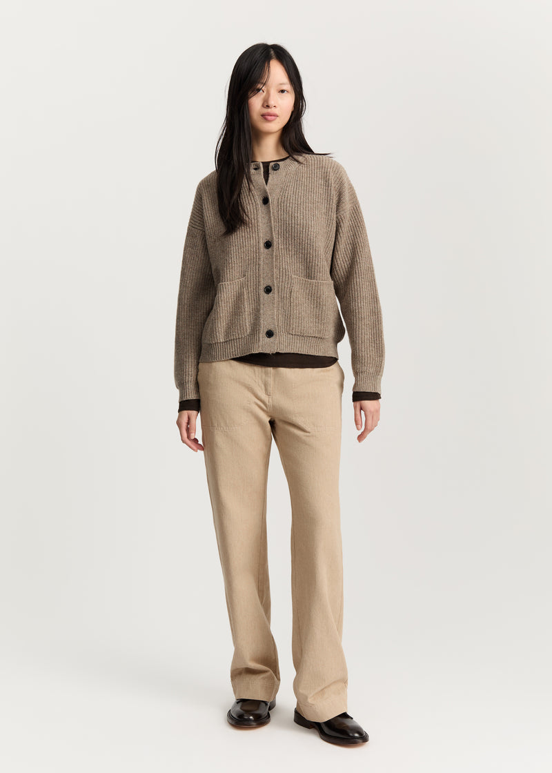 Aiayu Bine Wool Cardigan | Pure Soil