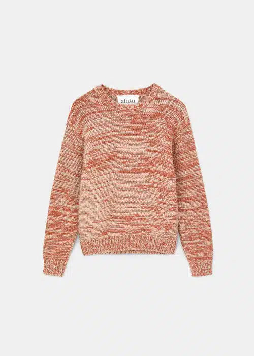 Aiayu Blair llama wool sweater | Mix Orange