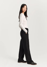 Aiayu Carlo Midwaist Wide Jeans | Black Tea