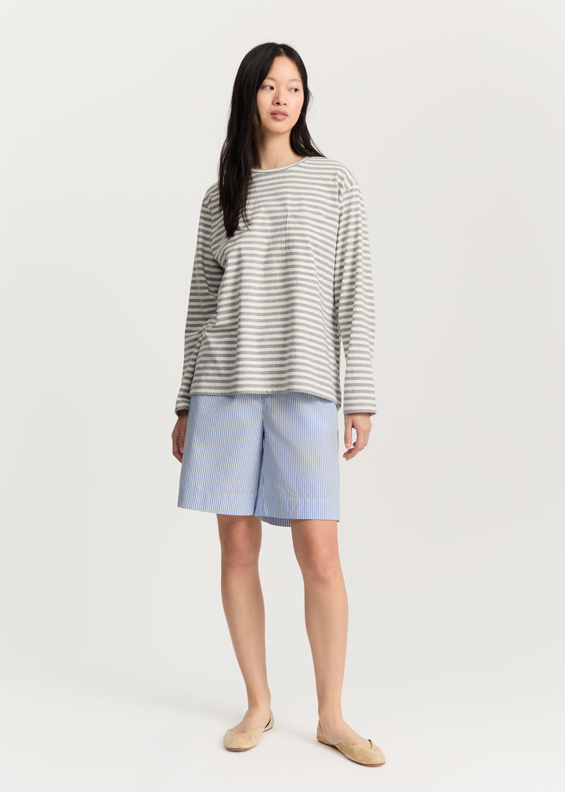 Aiayu Circular Long Sleeve | Mix Grey Melange