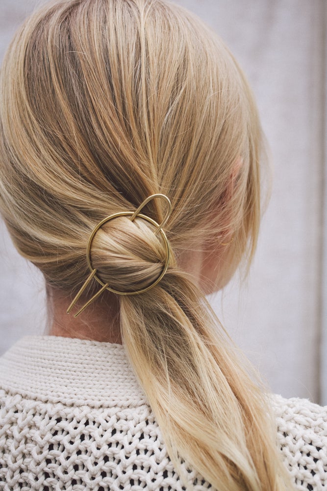 FRANSK HÅRSPÆNDE | HAIR-PIN GENANVENDT MESSING