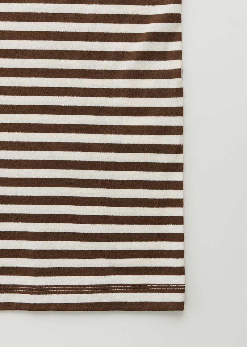 Aiayu Classic Circular Tee Striped | Mix Coffee