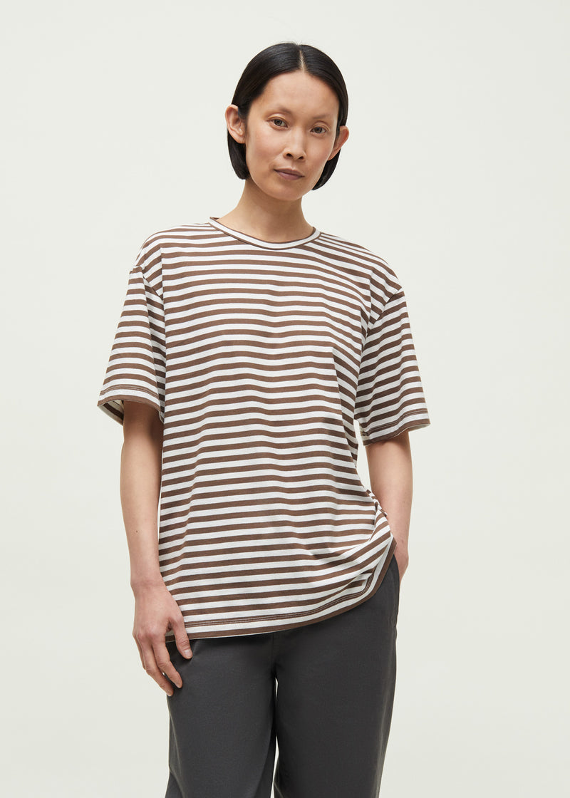 Aiayu Classic Circular Tee Striped | Mix Coffee