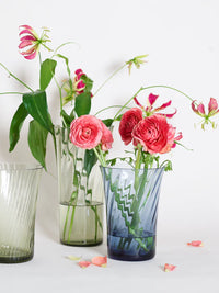 Stilleben | Concave Vase 20 cm | Swirl Atlantic Blue