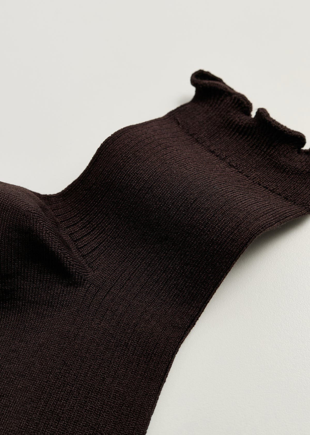 Aiayu Cotton Frill Strømper | Chocolate