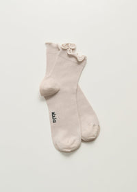 Aiayu Cotton Frill Strømper | Milk
