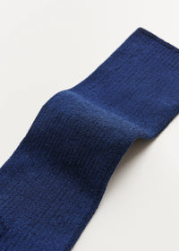 Aiayu Cotton Rib Socks | Midnight Blue