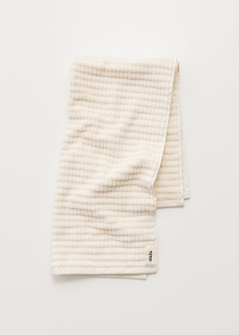 Aiayu Cotton Senshu Towel | 50 x 90 Pure Ecru