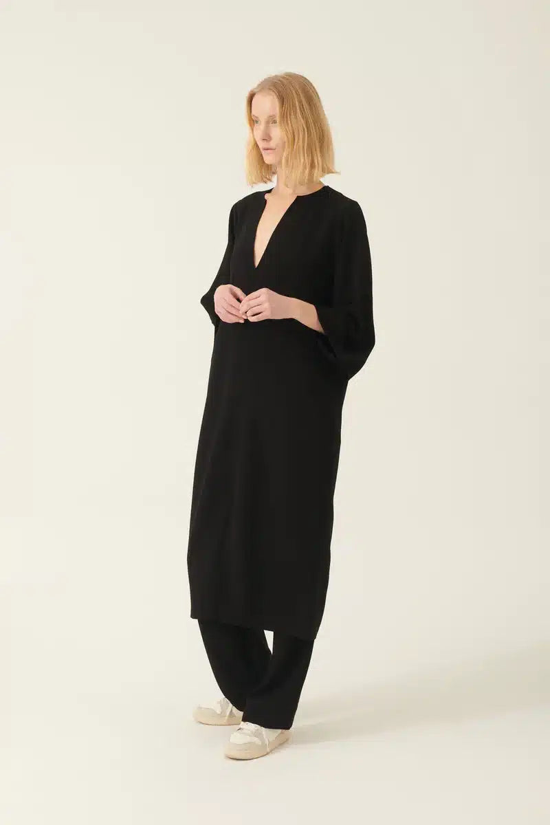 Rue de Tokyo Danutas Dress Heavy Crepe | Black