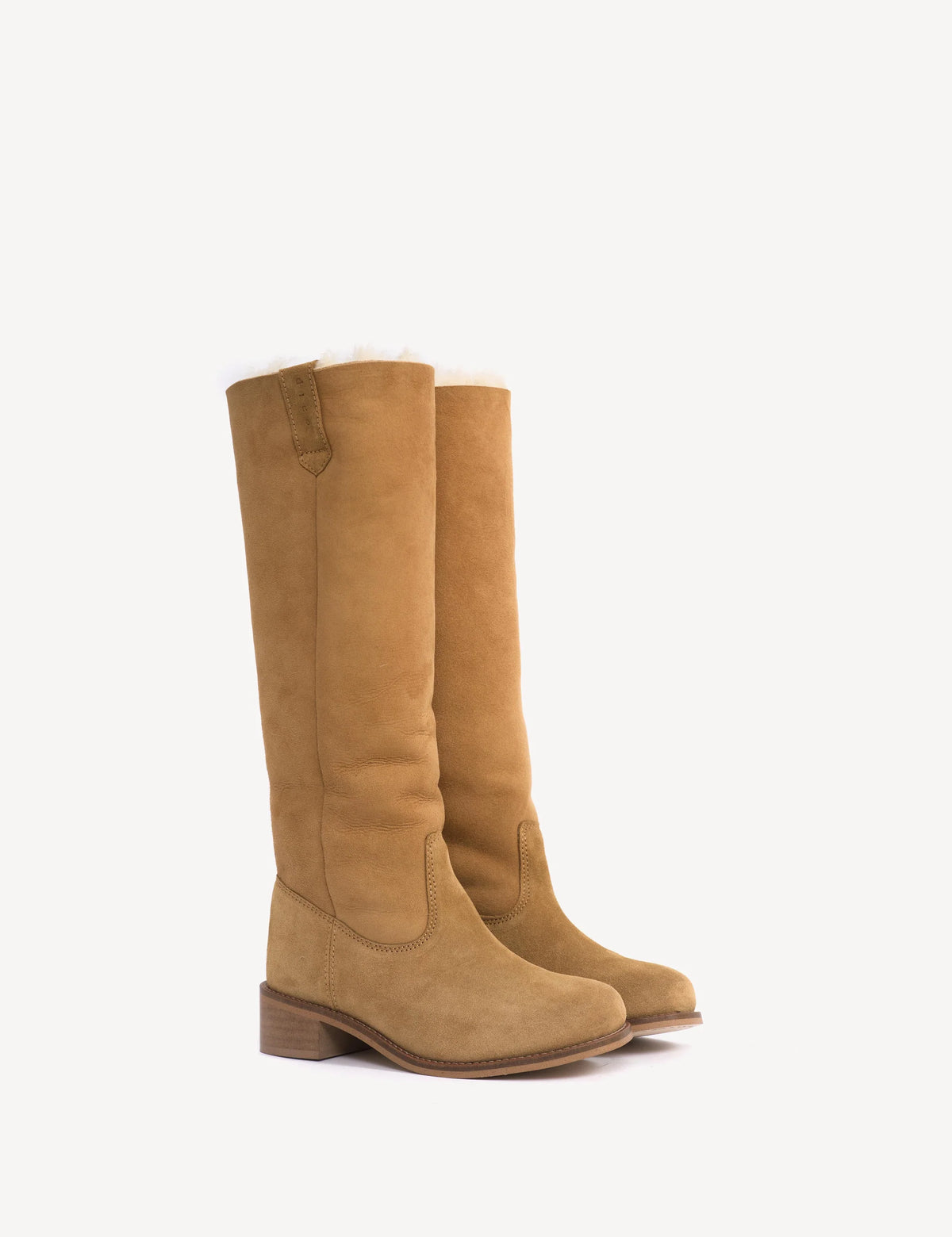 Dico Copenhagen Ann Gaucho Boot | Shearling Fur Camel/ Light Tan | Rulam Støvle