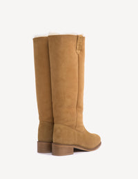 Dico Copenhagen Ann Gaucho Boot | Shearling Fur Camel/ Light Tan | Rulam Støvle