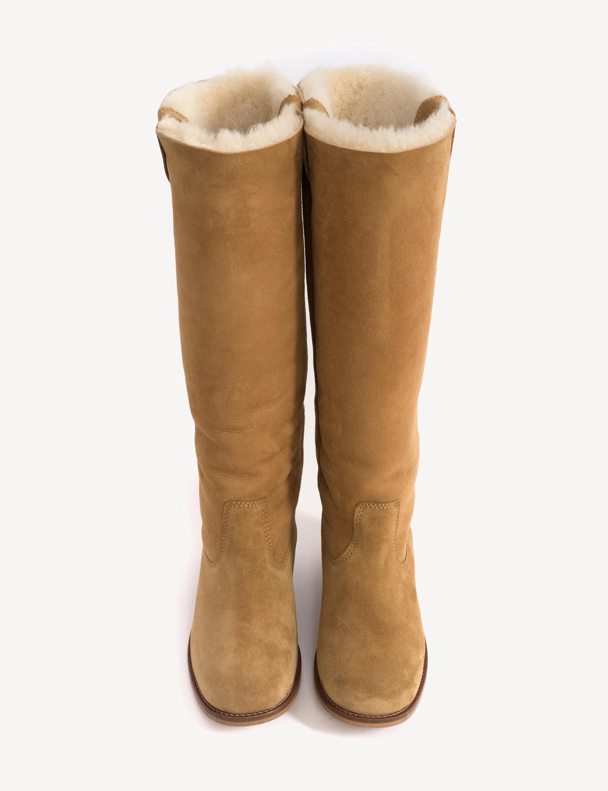 Dico Copenhagen Ann Gaucho Boot | Shearling Fur Camel/ Light Tan | Rulam Støvle