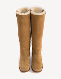 Dico Copenhagen Ann Gaucho Boot | Shearling Fur Camel/ Light Tan | Rulam Støvle