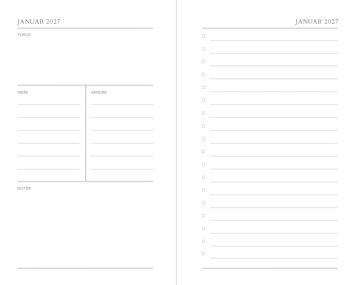 Atelier Aarhus | Dagskalender 2027