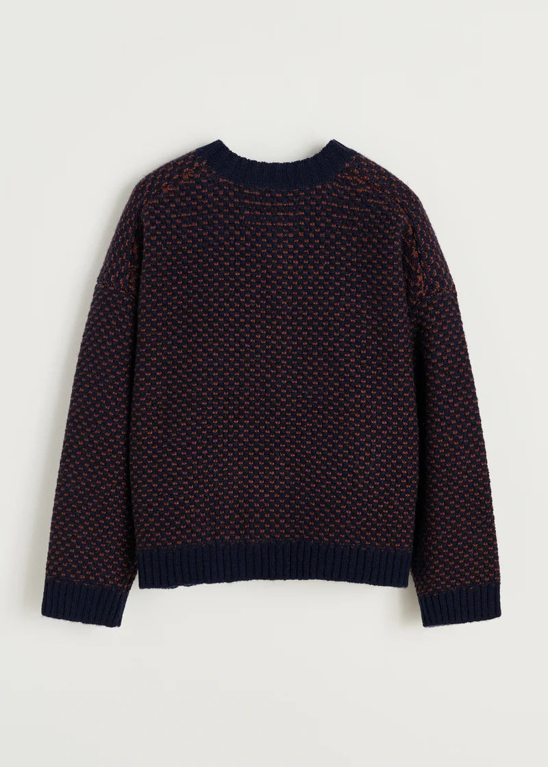 Aiayu Delores Cardigan | Mix Navy