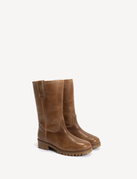 Dico Copenhagen Kimmi Boot | Escovado Leather Dark Tan
