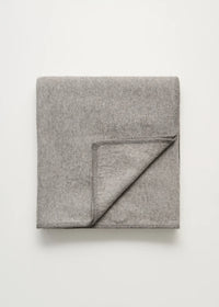 Aiayu Edvin Wool Throw | Pure Grey | Uldtæppe 150 x 180 cm.