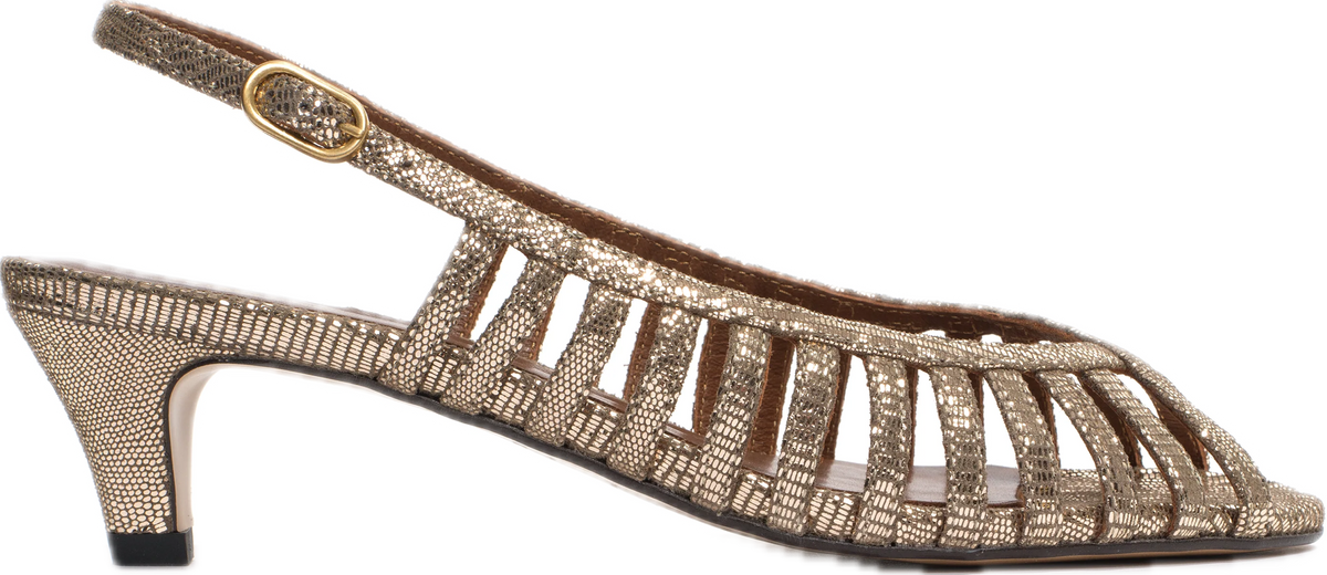 Anonymous Copenhagen Carminho 40 Stiletto | Vintage Champagne Gold