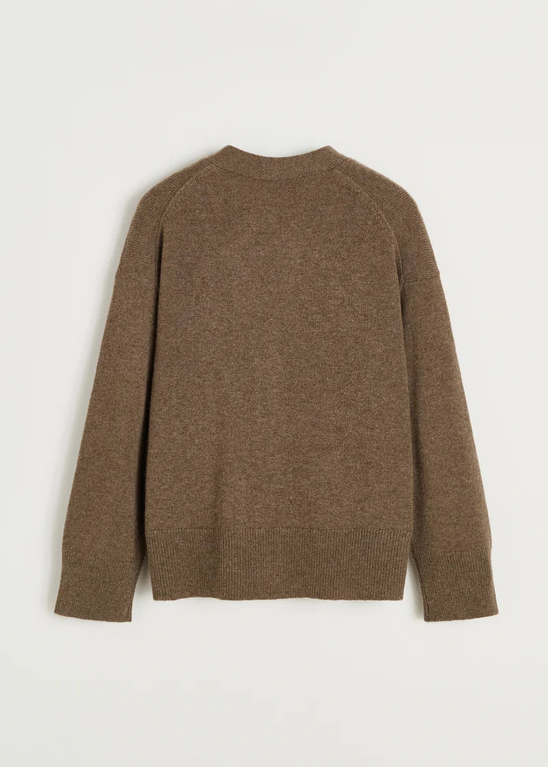 Aiayu Flora Cashmere Cardigan | Pure Dark Brown