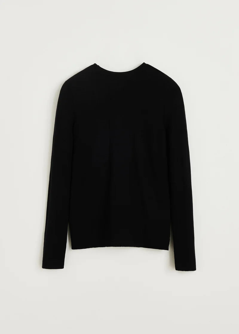 Aiayu Gentle Long Sleeve | Black | Cashmere & Bomuld