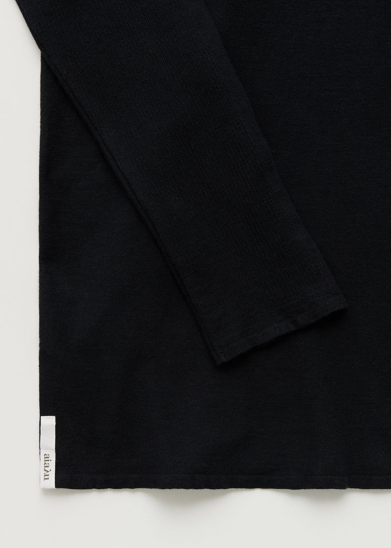 Aiayu Gentle Long Sleeve | Black | Cashmere & Bomuld