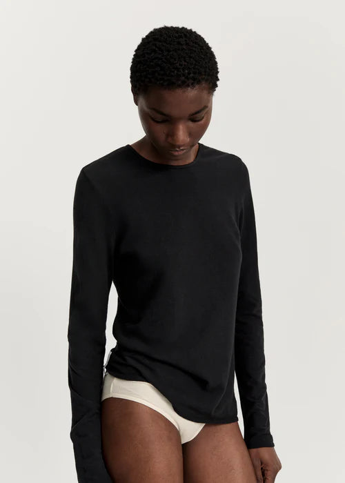 Aiayu Gentle Long Sleeve | Black | Cashmere & Bomuld