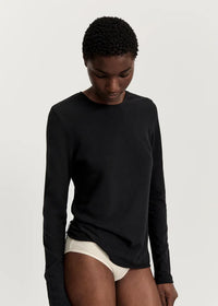 Aiayu Gentle Long Sleeve | Black | Cashmere & Bomuld