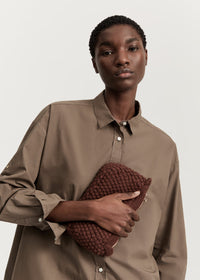 Aiayu Helen Classic Clutch | Rust