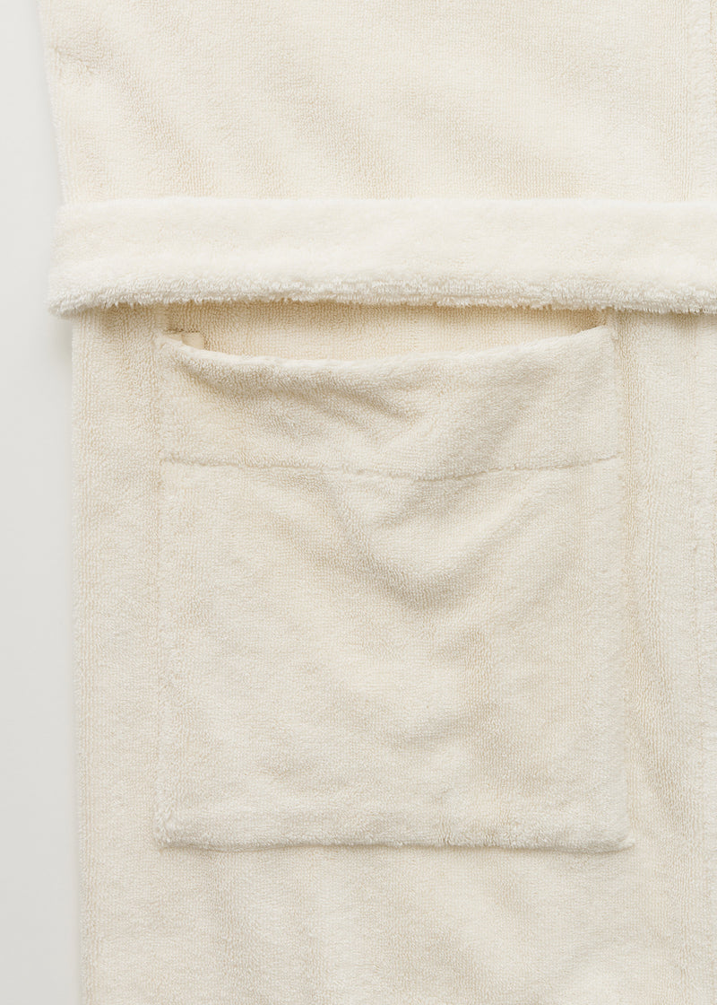 Aiayu Hooded Bathrobe | Pure Ecru | Badekåbe