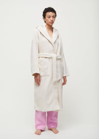 Aiayu Hooded Bathrobe | Pure Ecru | Badekåbe