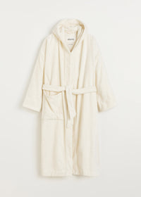 Aiayu Hooded Bathrobe | Pure Ecru | Badekåbe